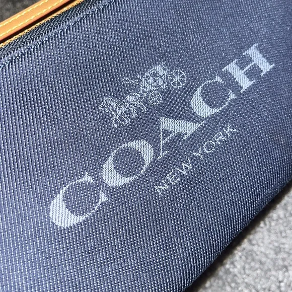 Coach Blue Wristlet Clutch - Picture 2 of 6